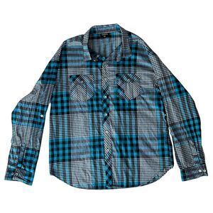 Diamond Stash Men's 4XL Multicolor Plaid Flannel Long Sleeve Shirt